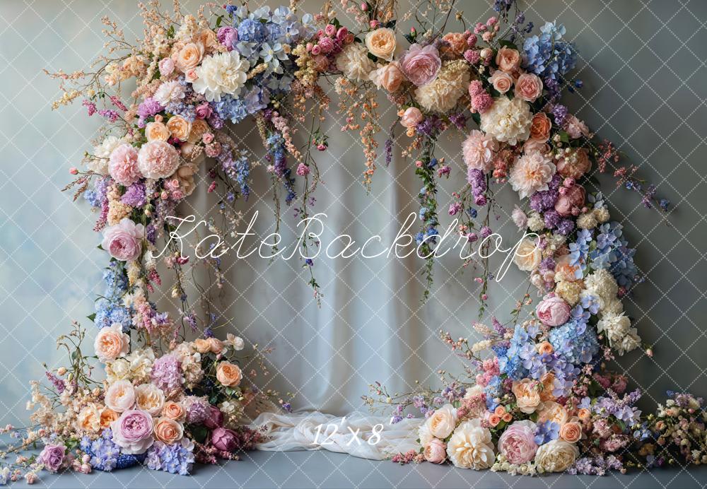 Kate Spring Flower Arch Pastel Wedding Backdrop Designed by Emetselch