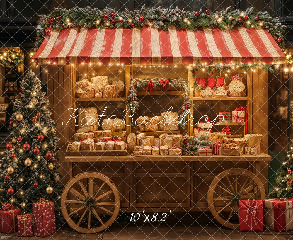 Kate Christmas Tree Bread Cart Backdrop Designed by Emetselch