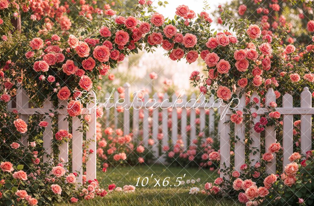 SALE Kate Spring Flower Arch Pink Rose Garden Backdrop Designed by Emetselch