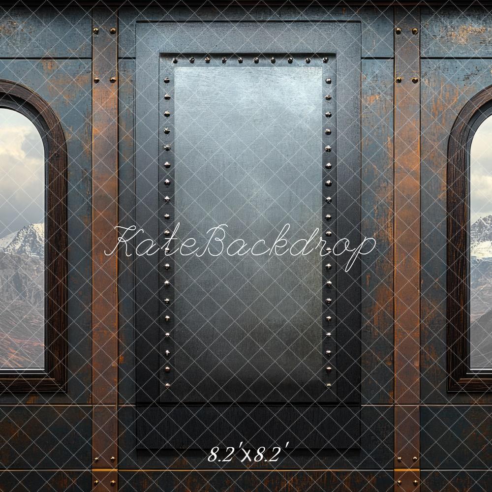 Kate Father's Day Steel Interior Train Window Backdrop Designed by Mini MakeBelieve