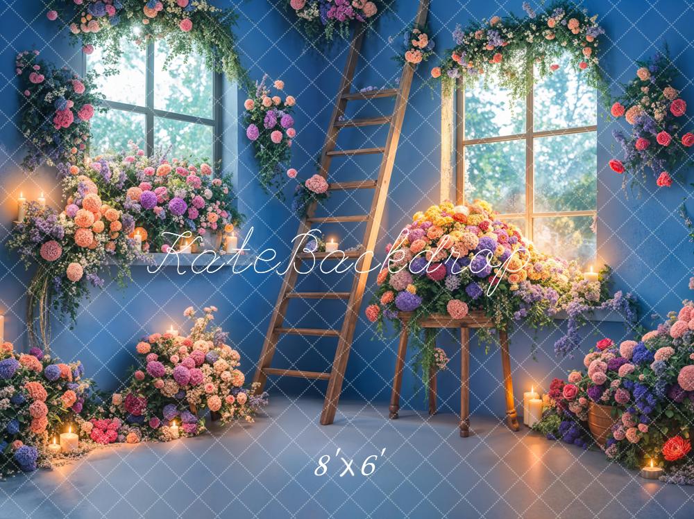 Kate Spring Indoor Flower Ladder Backdrop Designed by Emetselch