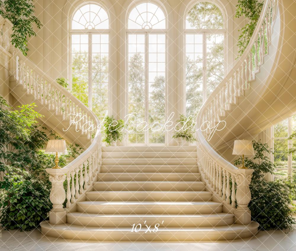 Kate Spring Elegant Cascading Stairs Backdrop Designed by Emetselch