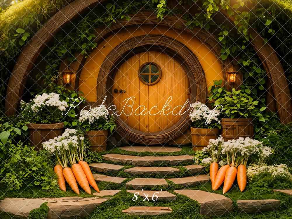 Easter Hobbit House Forest Foto Achtergrond Designed by Emetselch