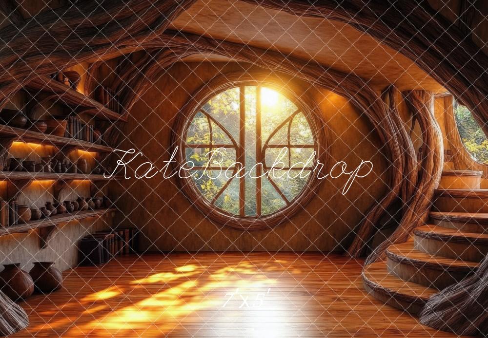 Sfondo della Casa Hobbit Fantasy progettato da Mini MakeBelieve