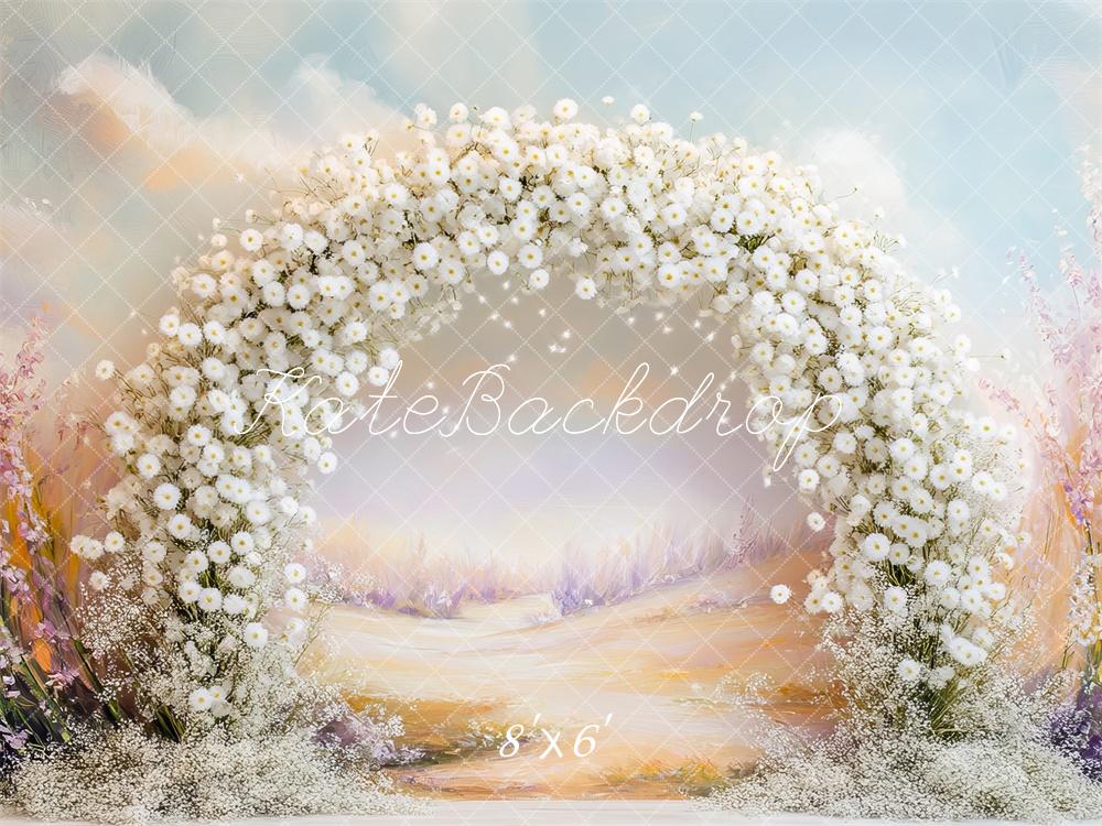 Kate Spring Flower Arch Pastel Backdrop Designed by Mini MakeBelieve