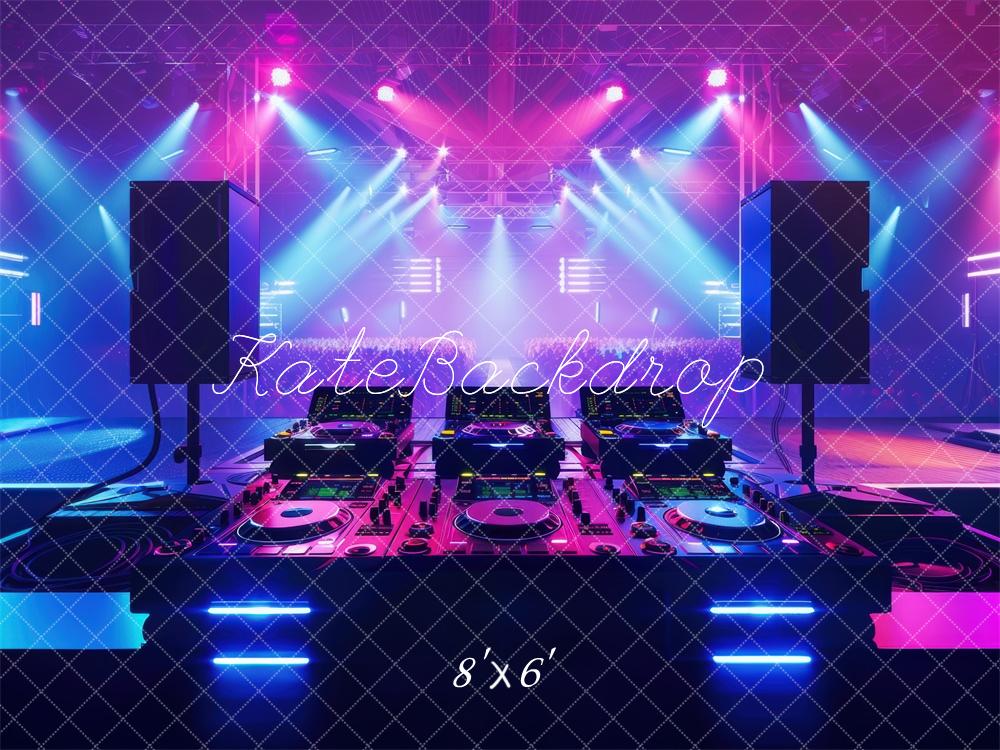 Colorful DJ Stage Lights Backdrop Designed by Mini MakeBelieve