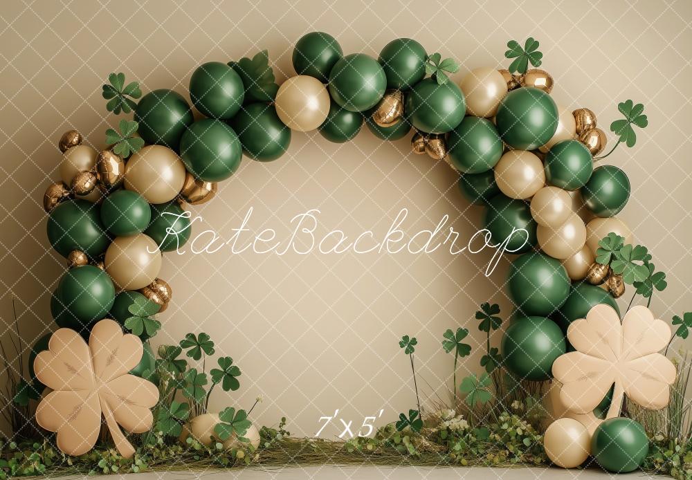 Kate Shamrock Green Balloon Arch Backdrop Designed by Patty Roberts