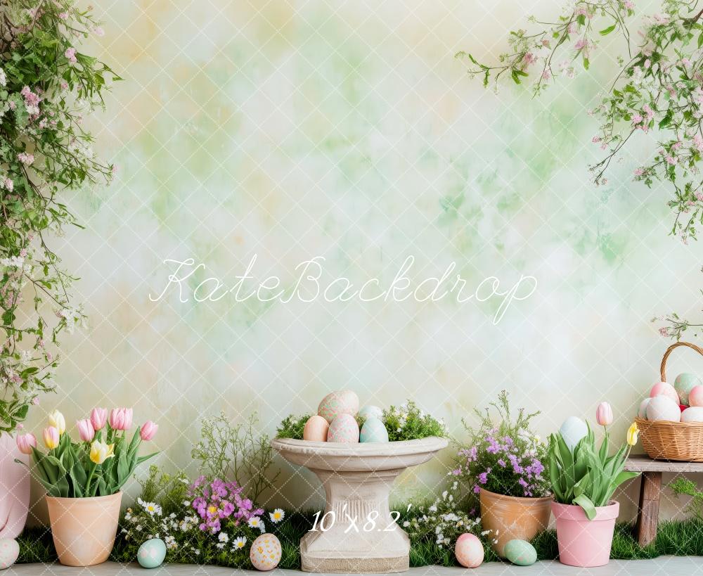 Kate Easter Bunny Spring Garden Backdrop Designed by Patty Roberts