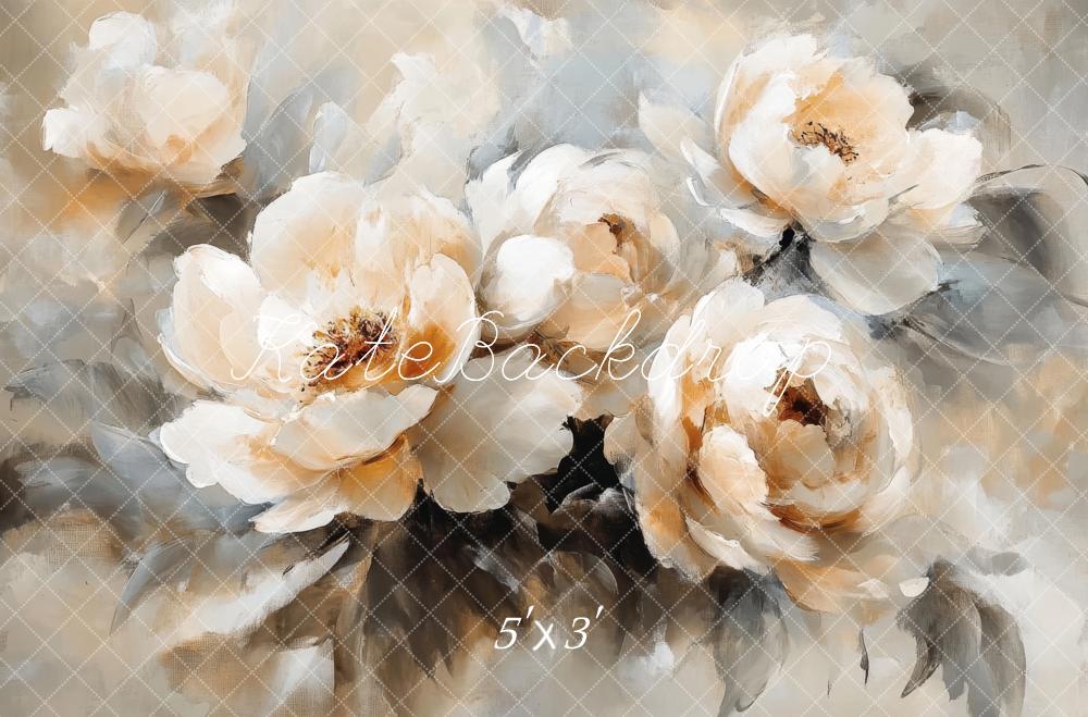 Kate Fine Art Vintage White Floral Backdrop Designed by Lidia Redekopp