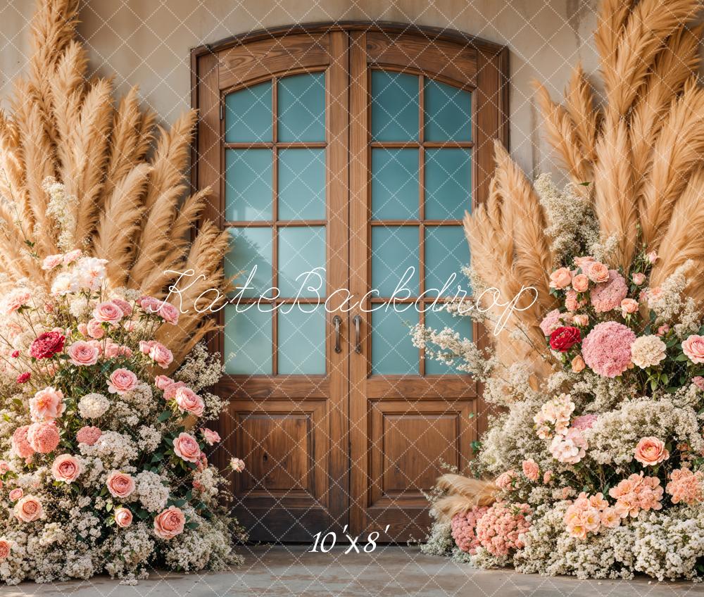 Kate Boho Floral Door Wedding Backdrop Designed by Emetselch