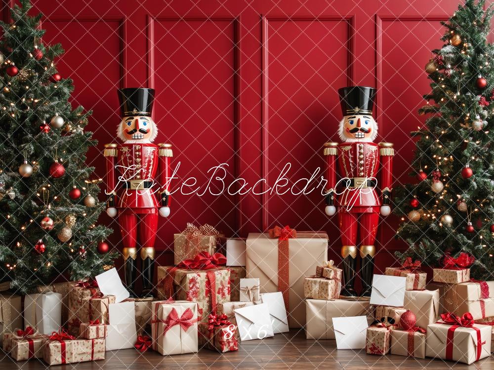 Kate Christmas Tree Nutcracker Gifts Backdrop Designed by Patty Roberts