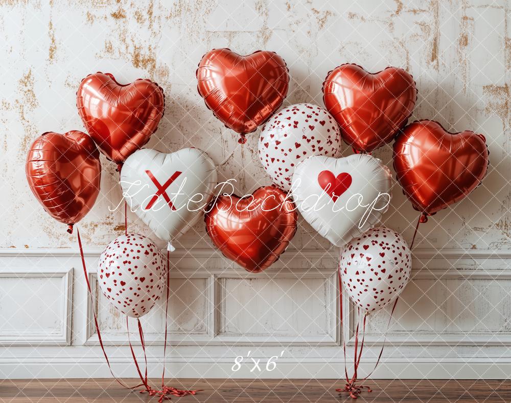 Kate Valentine Heart Balloon Wall Backdrop Designed by Emetselch