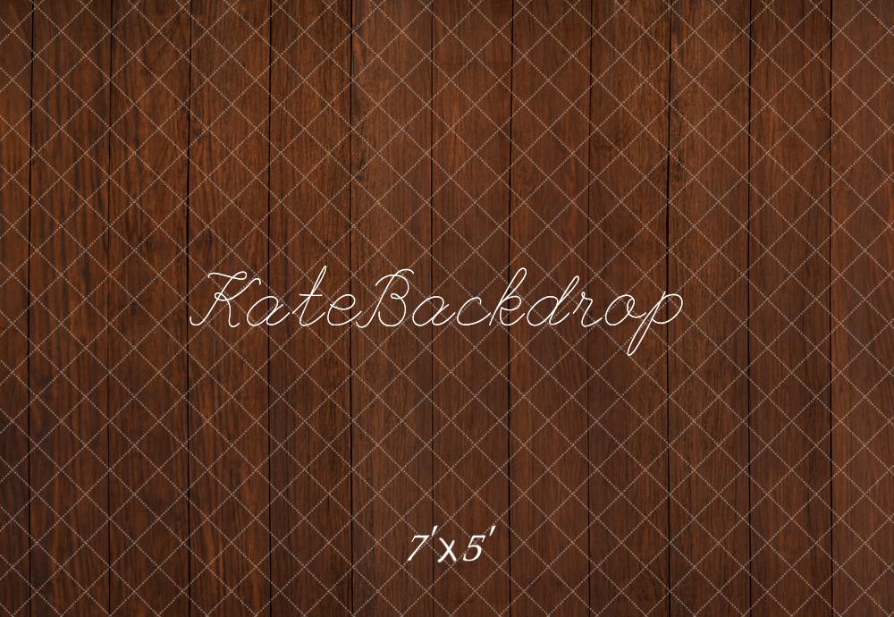 Kate Dark Brown Wooden Floor Backdrop Designed by Kate Image