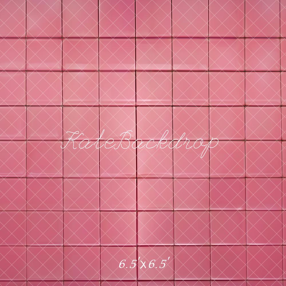 Kate Pink Tile Floor Backdrop Designed by Emetselch