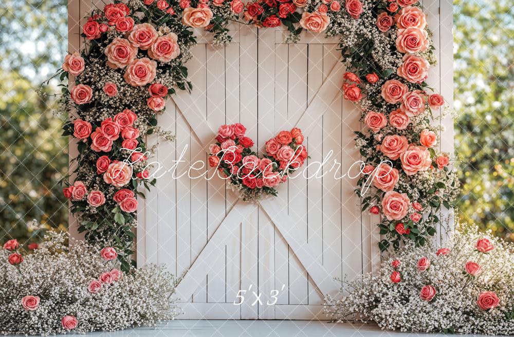 Kate Valentine Flower Arch Rustic Wedding Backdrop Designed by Emetselch