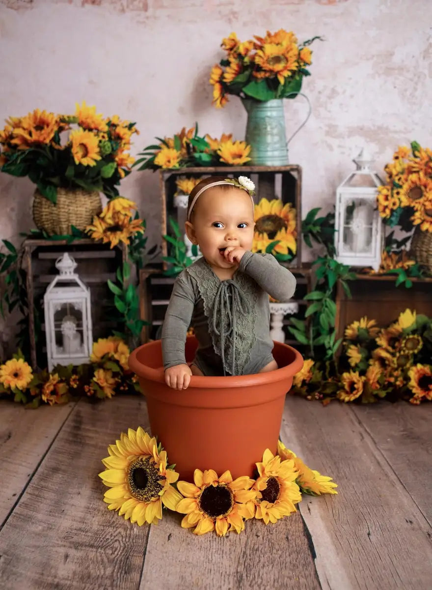 Fondo de girasoles de verano diseñado por Emetselch