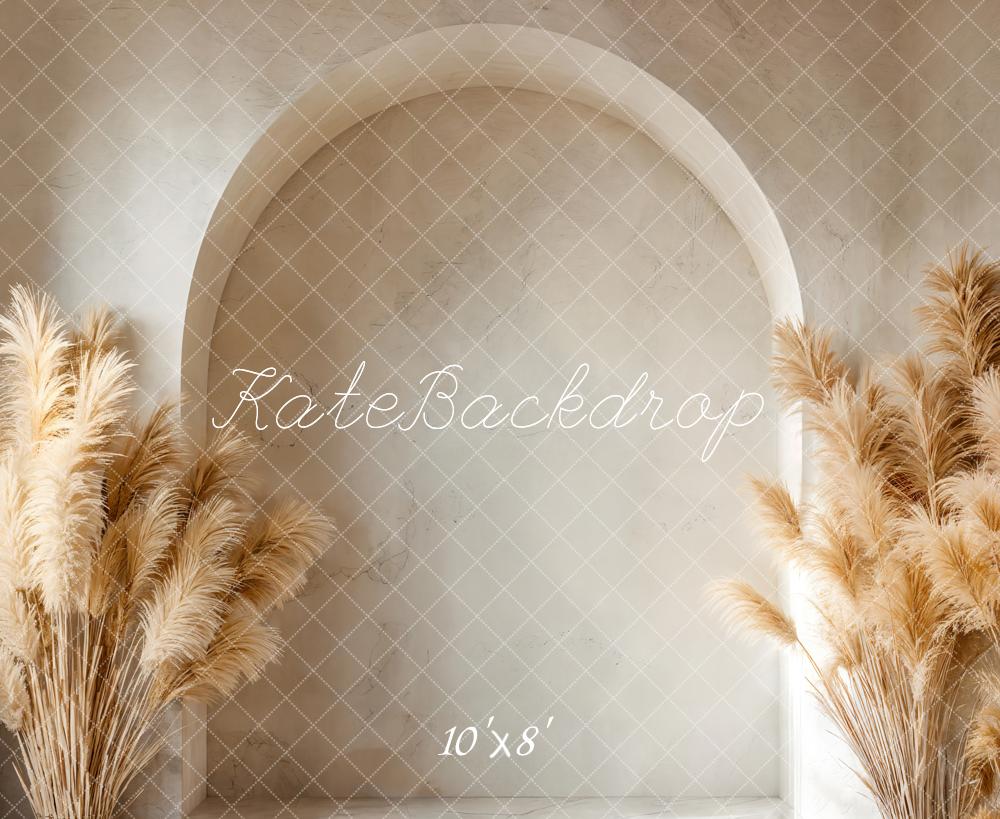 Kate Boho Arch Pampas Grass Backdrop Designed by Emetselch