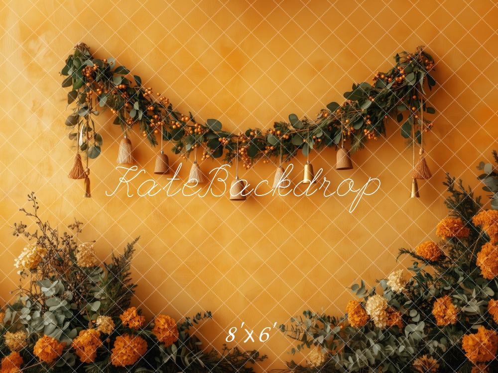 Kate Fall Rustic Floral Garland Backdrop Designed by Patty Roberts