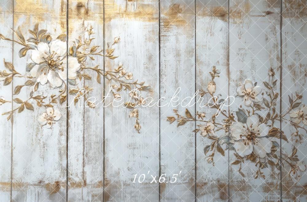 Kate Vintage Floral Wood Carving Floor Backdrop Designed by Mini MakeBelieve