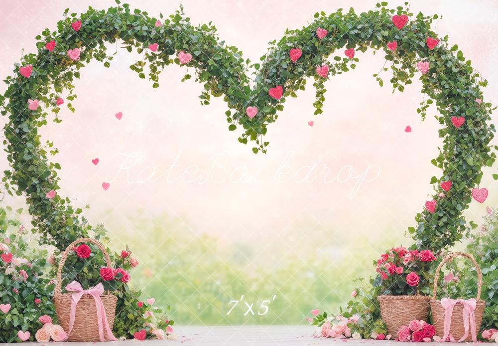 Kate Valentine Heart Shaped Floral Arch Backdrop Designed by Patty Roberts