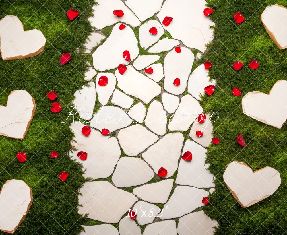 Valentine Stone Petals Path Floor Backdrop Designed by Patty Roberts