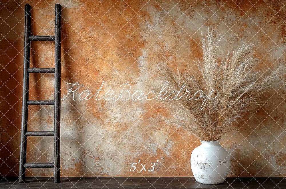 Kate Simple Boho Rustic Ladder Vase Backdrop Designed by Mini MakeBelieve