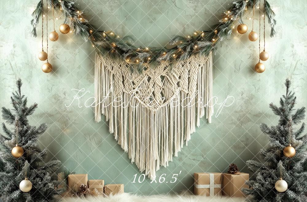 Kate Christmas Boho Macrame Garland Backdrop Designed by Patty Roberts