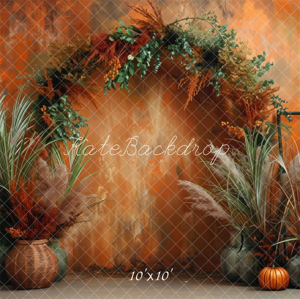 Kate Fall Orange Wall Archway Backdrop Designed by Patty Robert