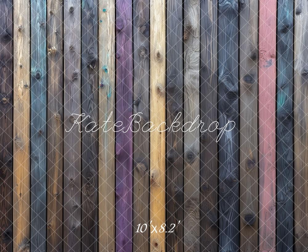 Kate Rustic Wooden Plank Floor Backdrop Designed by Mini MakeBelieve