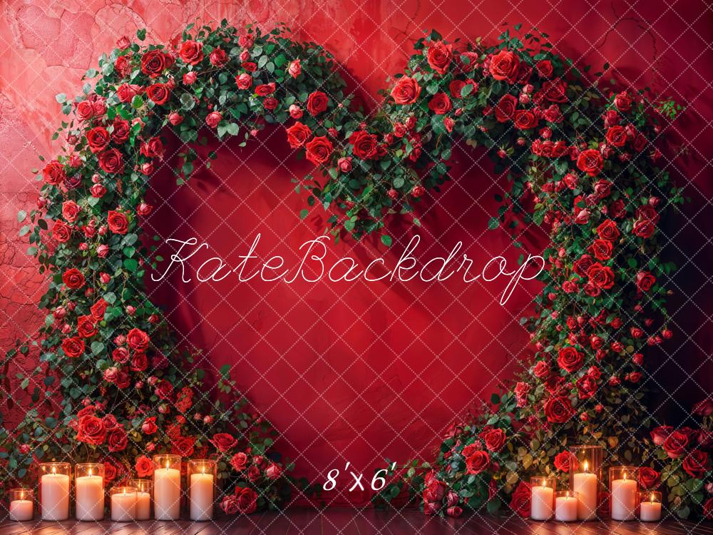 Kate Heart Rose Arch Candle Backdrop Designed by Emetselch