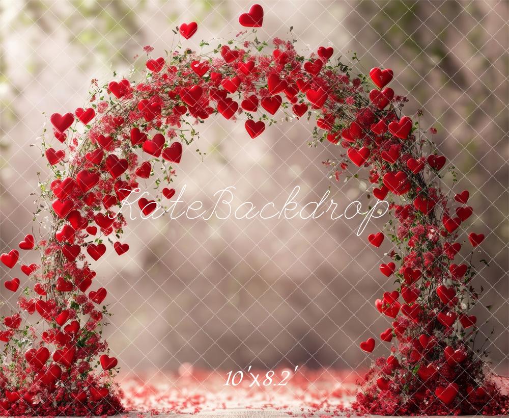 Kate Valentine Heart Arch Floral Backdrop Designed by Lidia Redekopp