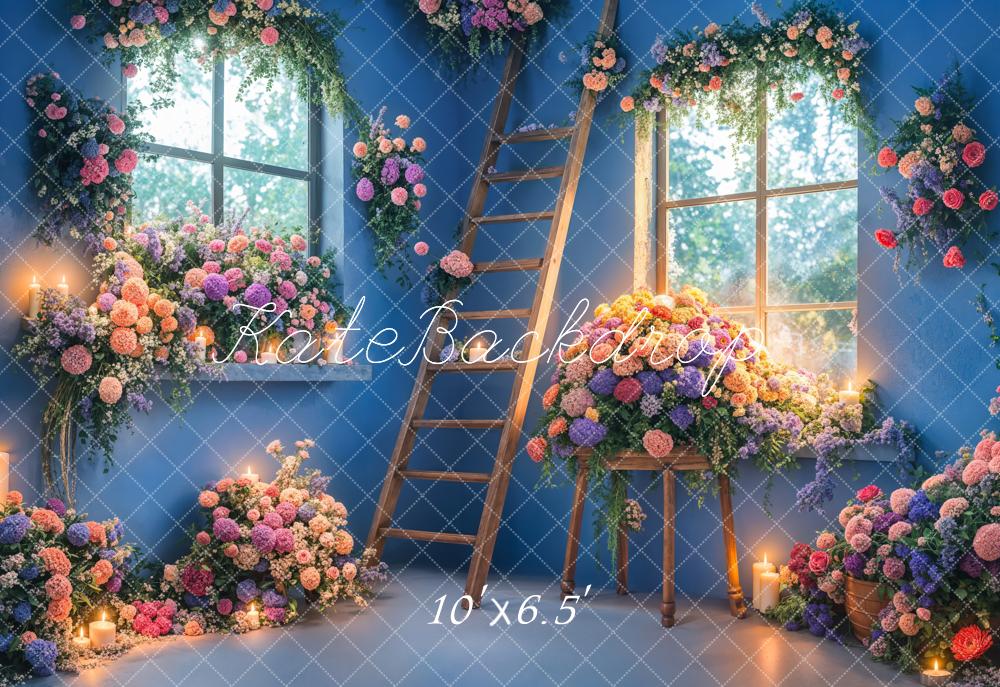 Kate Spring Indoor Flower Ladder Backdrop Designed by Emetselch