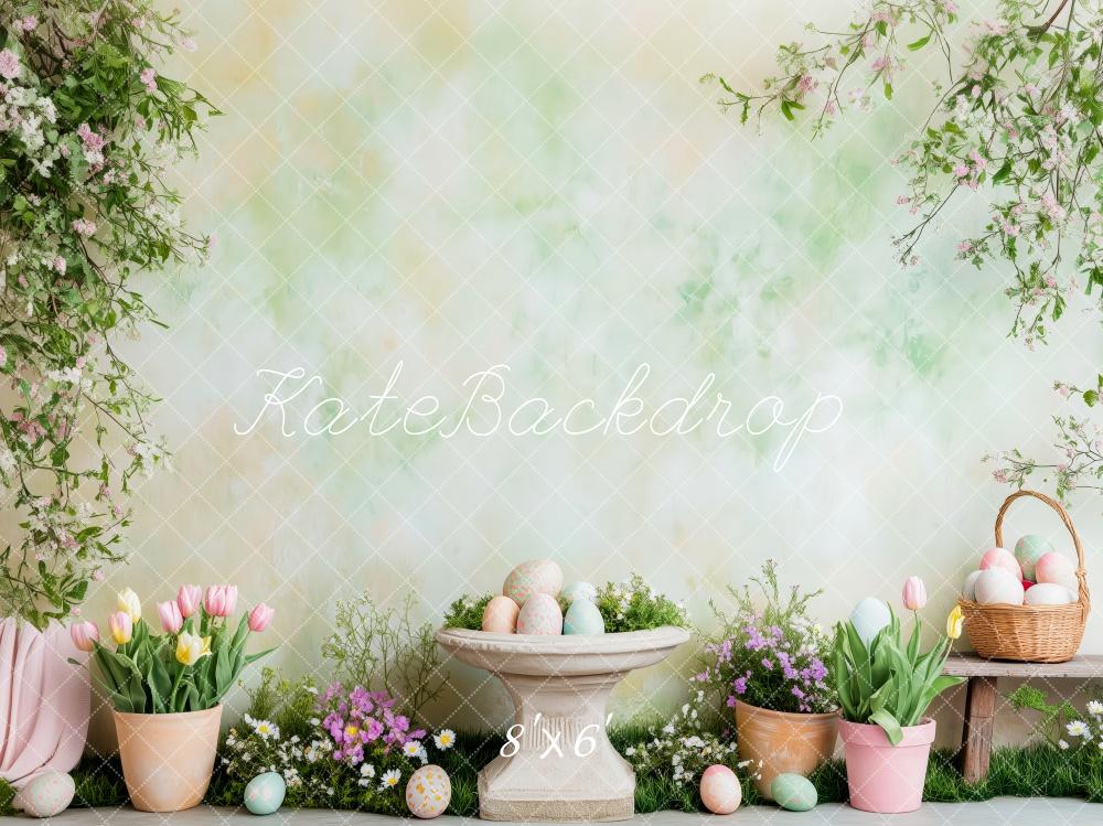 Kate Easter Bunny Spring Garden Backdrop Designed by Patty Roberts