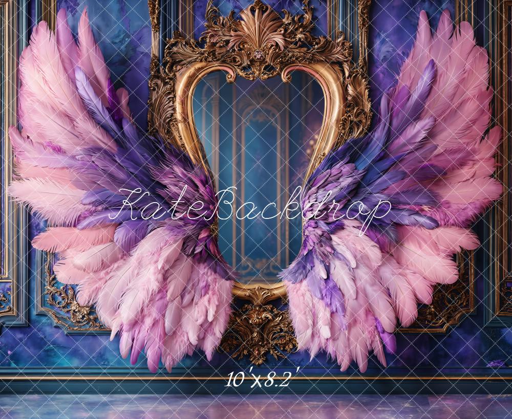 Kate Fantasy Wings Ornate Mirror Backdrop Designed by Emetselch