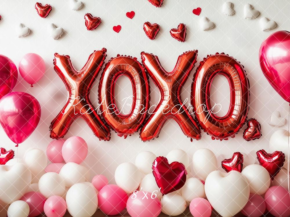 Kate Valentine's XOXO Balloons Backdrop Designed by Patty Roberts