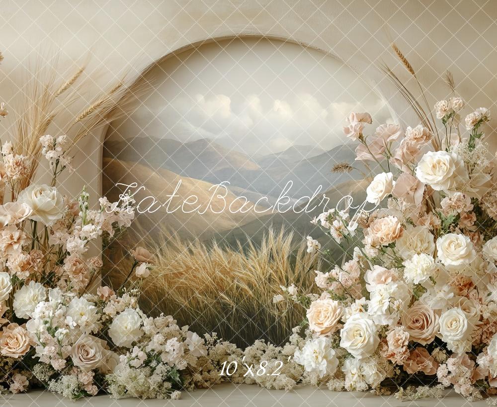 TEST Boho Floral Arch Pastel Mother's Day Backdrop Designed by Mini MakeBelieve