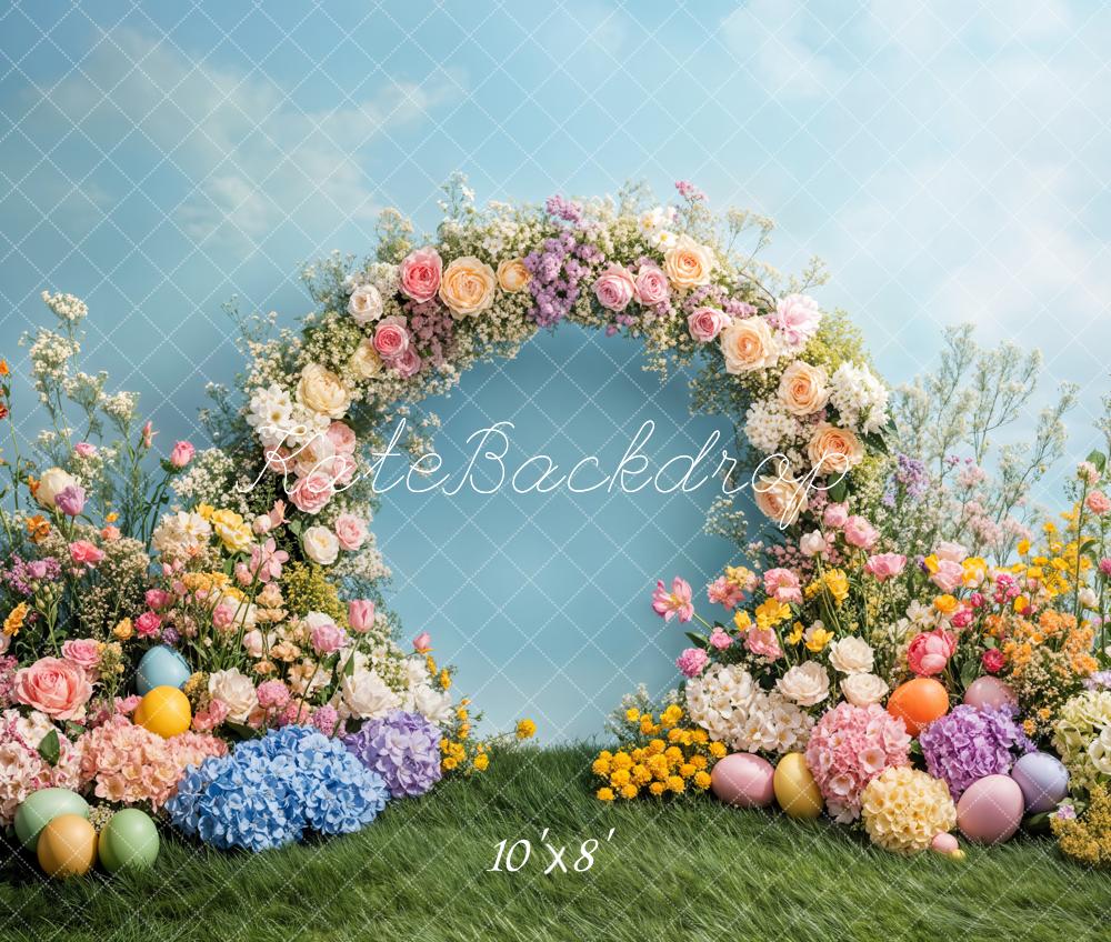 Kate Easter Flower Arch Spring Backdrop Designed by Emetselch