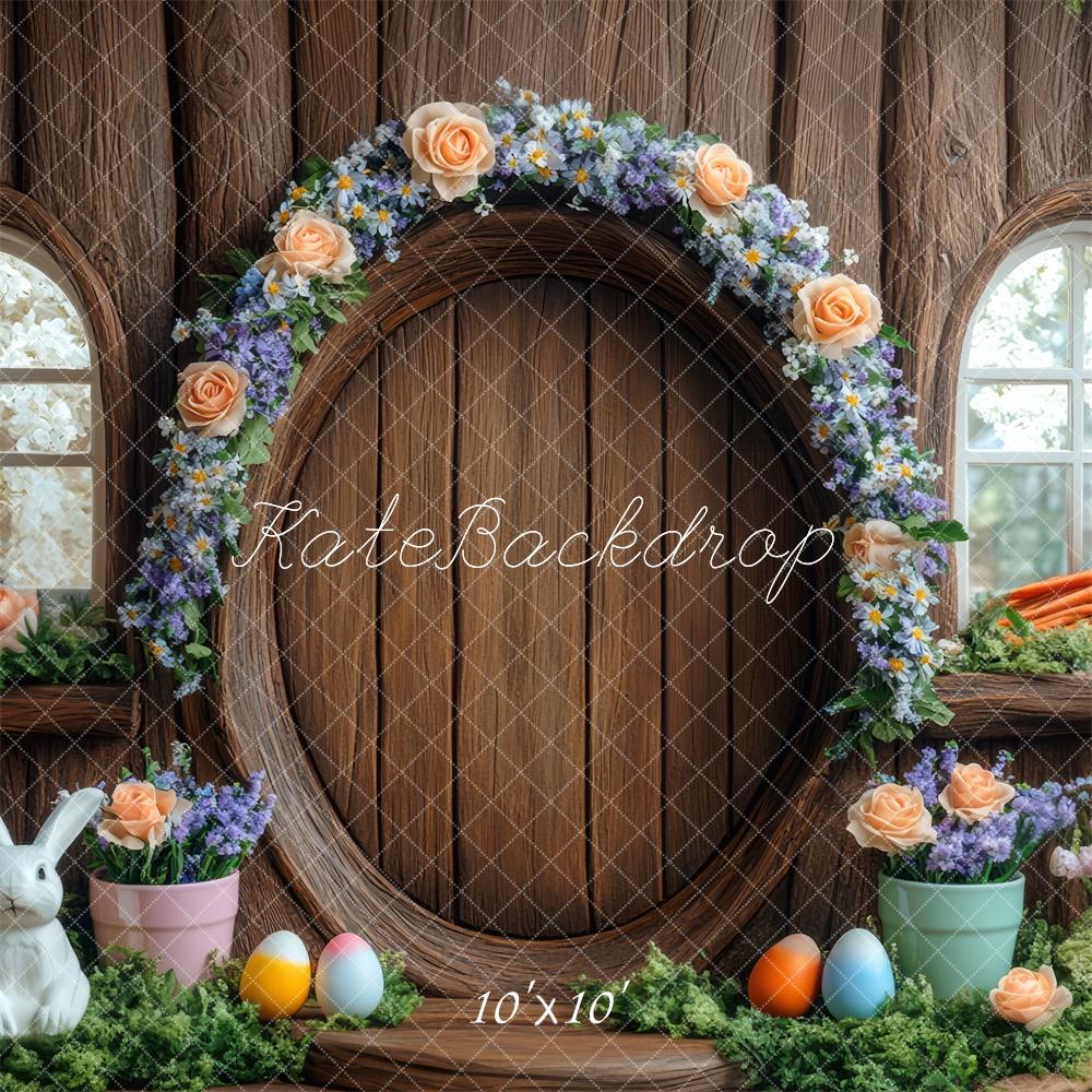 Kate Easter Bunny Floral Arch Tree House Backdrop Designed by Mini MakeBelieve