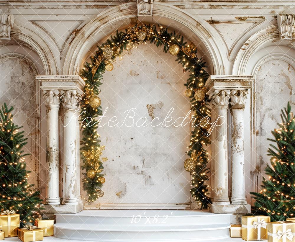 Kate Christmas Tree Vintage Arch Backdrop Designed by Patty Roberts