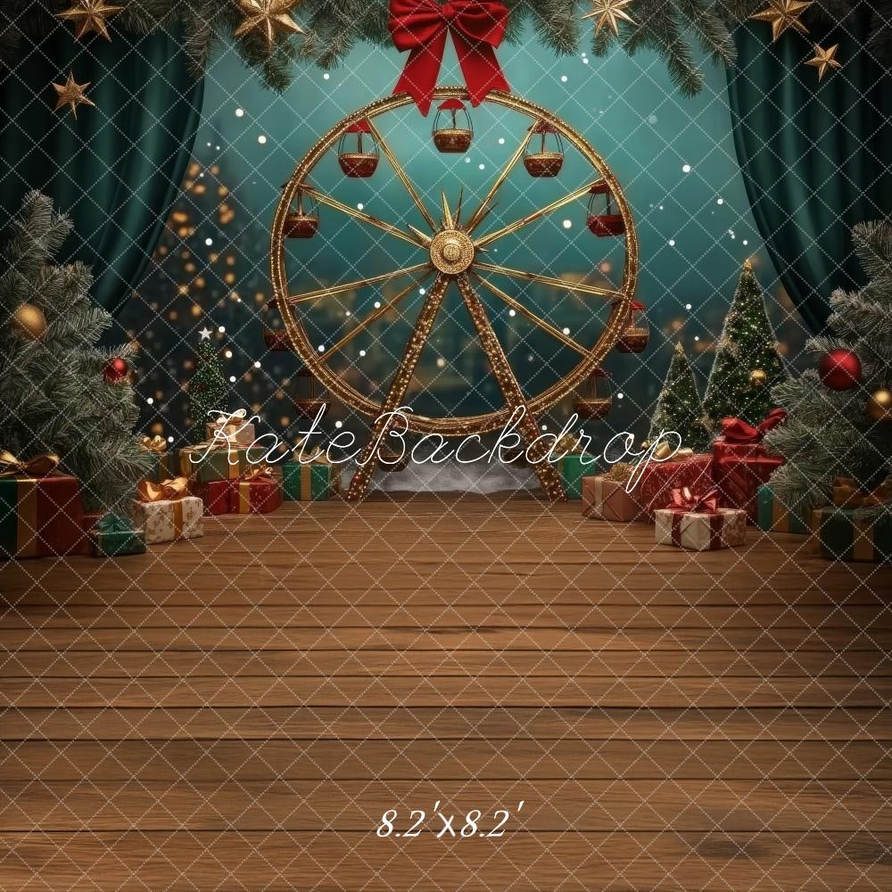 Kate Christmas Ferris Wheel Gifts Backdrop Designed by Lidia Redekopp