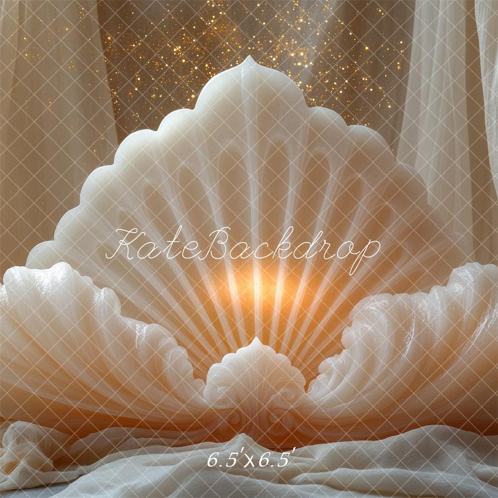 Kate Seashell Elegant Glow Backdrop Designed by Mini MakeBelieve