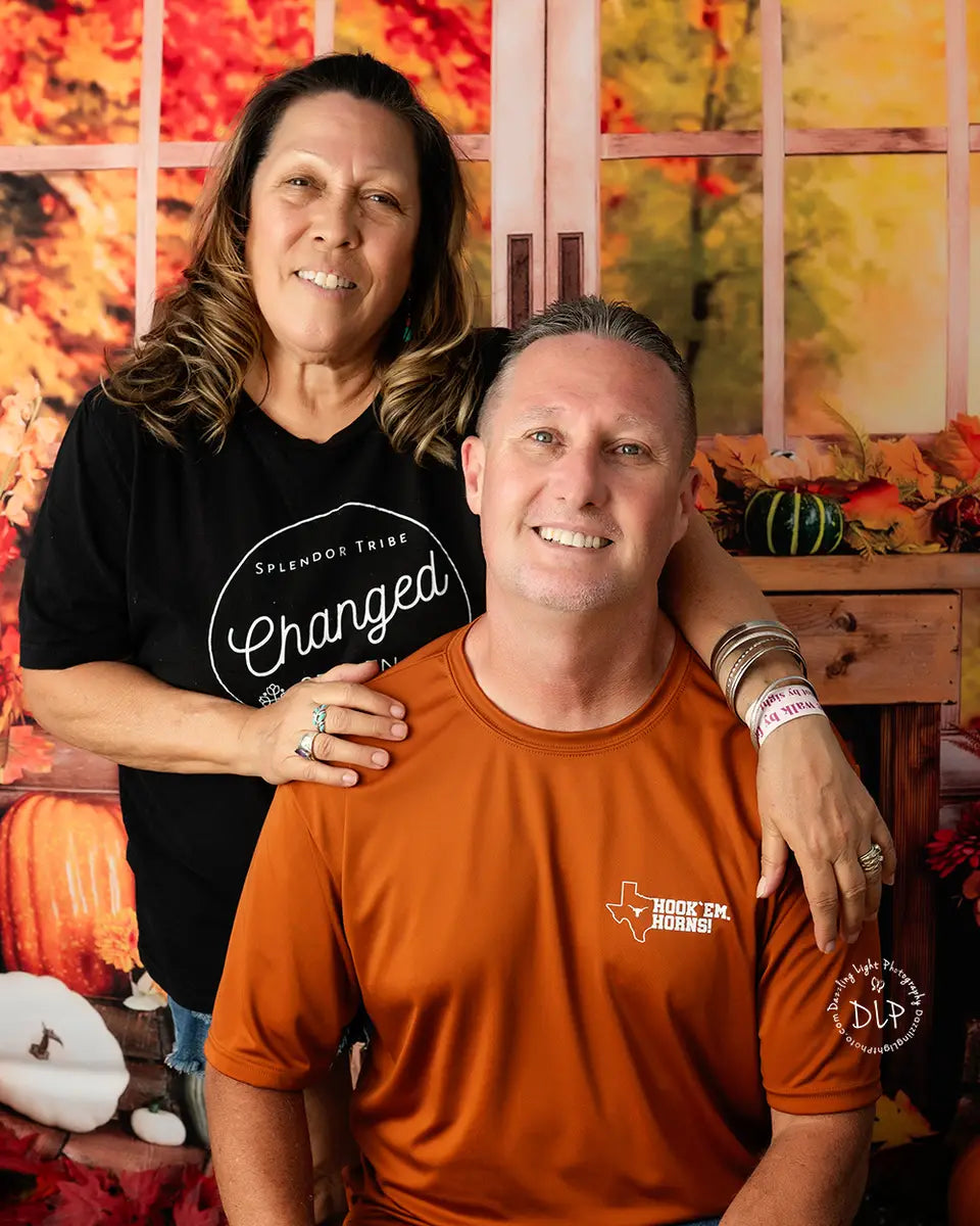 Kate Fall Backdrop Pumpkin Halloween Thanksgiving Sunflower Window Designed by Uta Mueller Photography