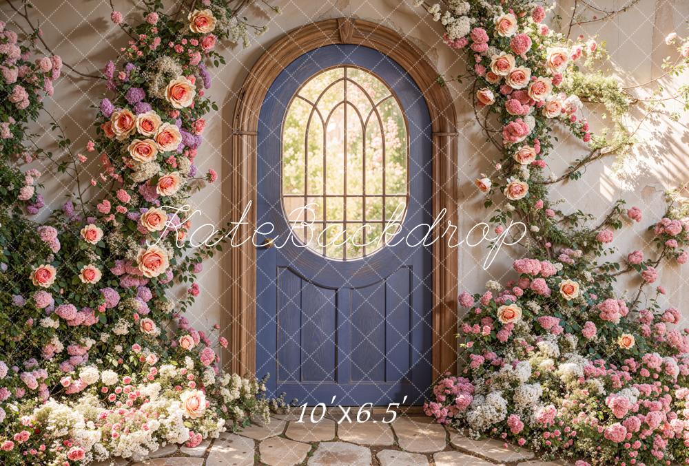 Kate Spring Floral Arched Doorway Backdrop Designed by Emetselch