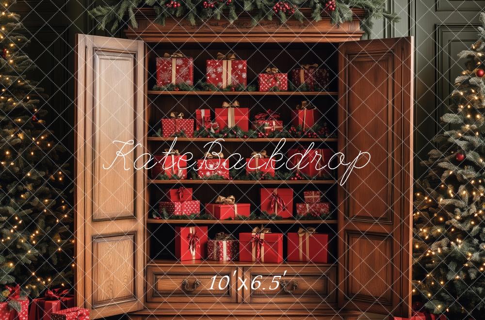 Kate Christmas Gift Vintage Cabinet Backdrop Designed by Patty Roberts