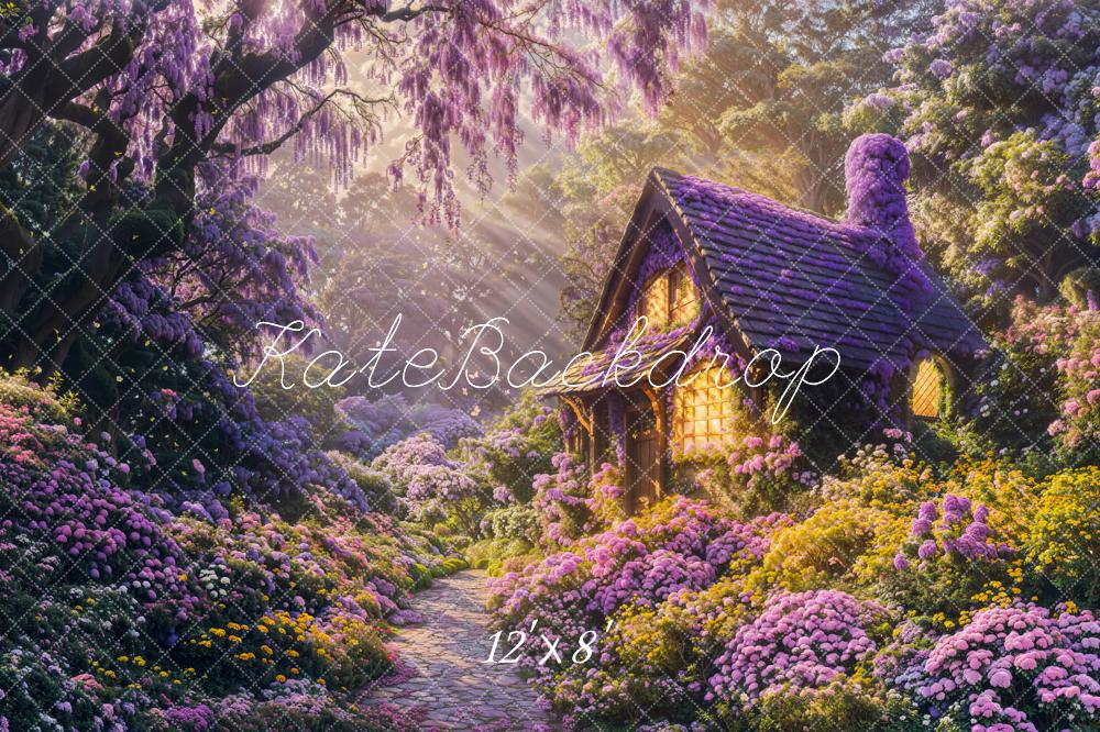 Kate Dreamy Fairy Cottage Forest Backdrop Designed by Emetselch