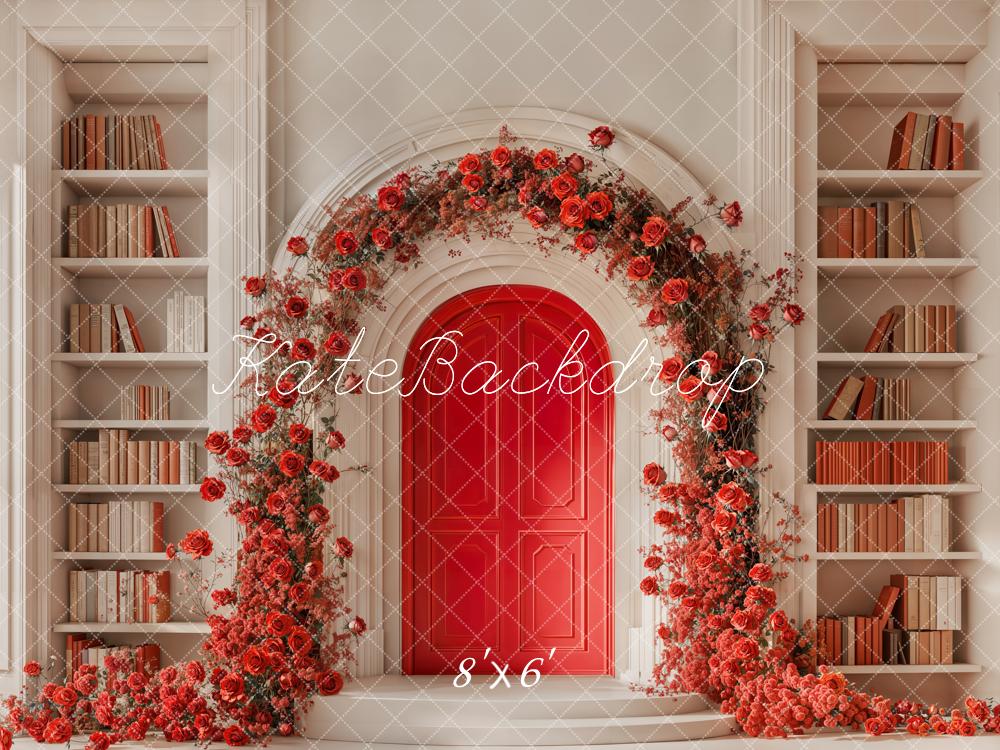 Archi di rose per la giornata di San Valentino Libri sfondo Designed by Emetselch