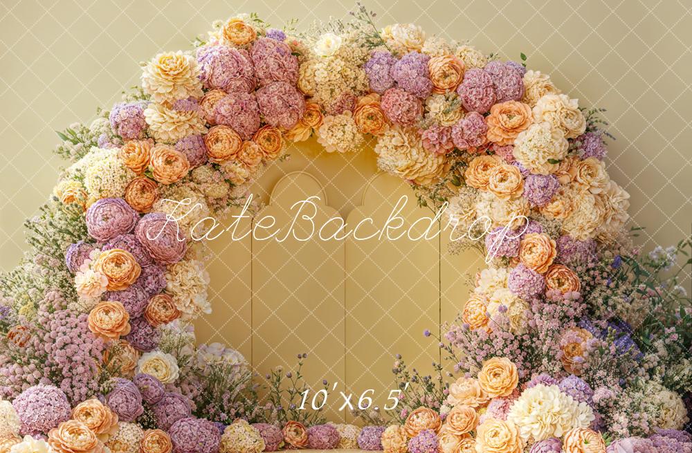 TEST Kate Spring Flower Arch Pastel Warm Backdrop Designed by Emetselch