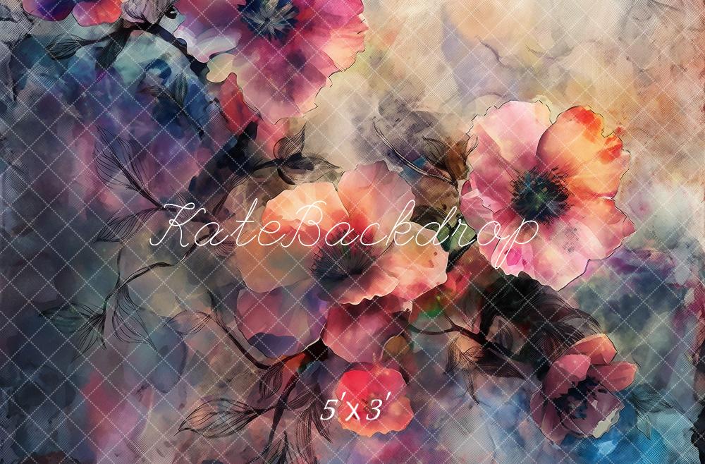 Kate Fine Art Floral Vintage Backdrop Designed by Kerry Anderson