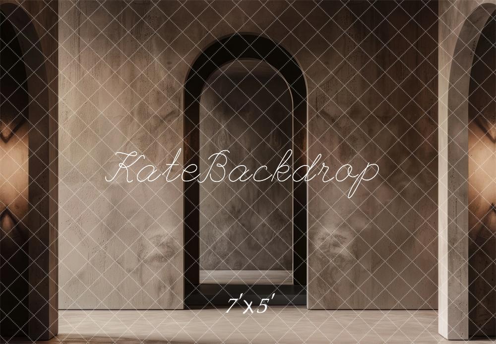 Gray Stone Archway Interior Backdrop Diseñado por Mini MakeBelieve