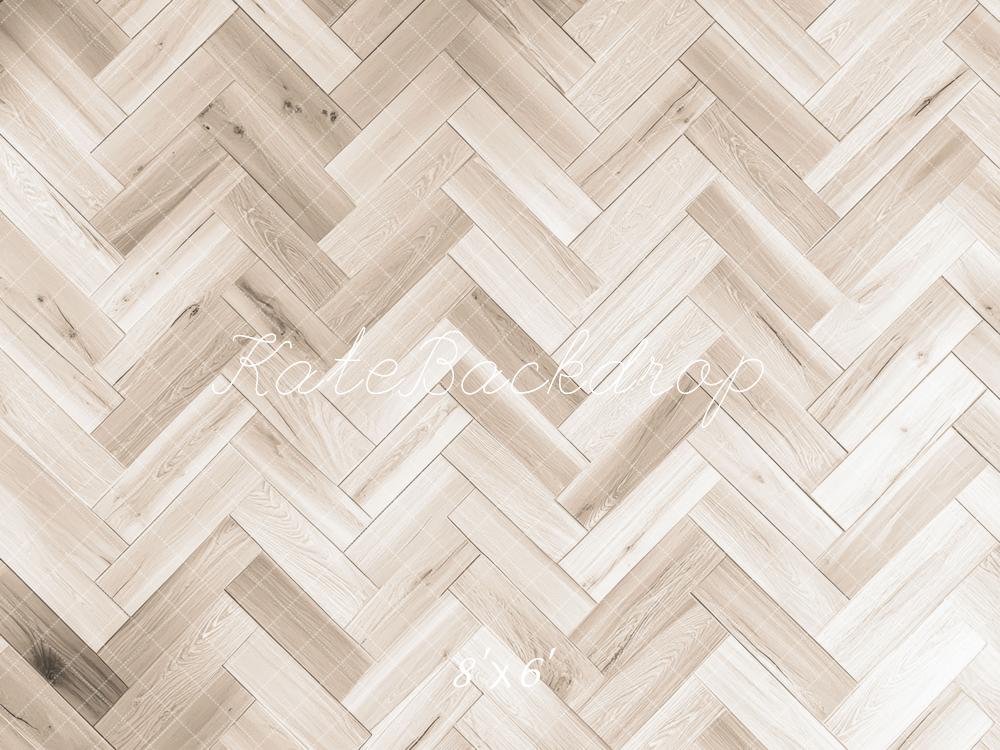 Herringbone Patroon Hout Foto Achtergrond Designed by Mini MakeBelieve